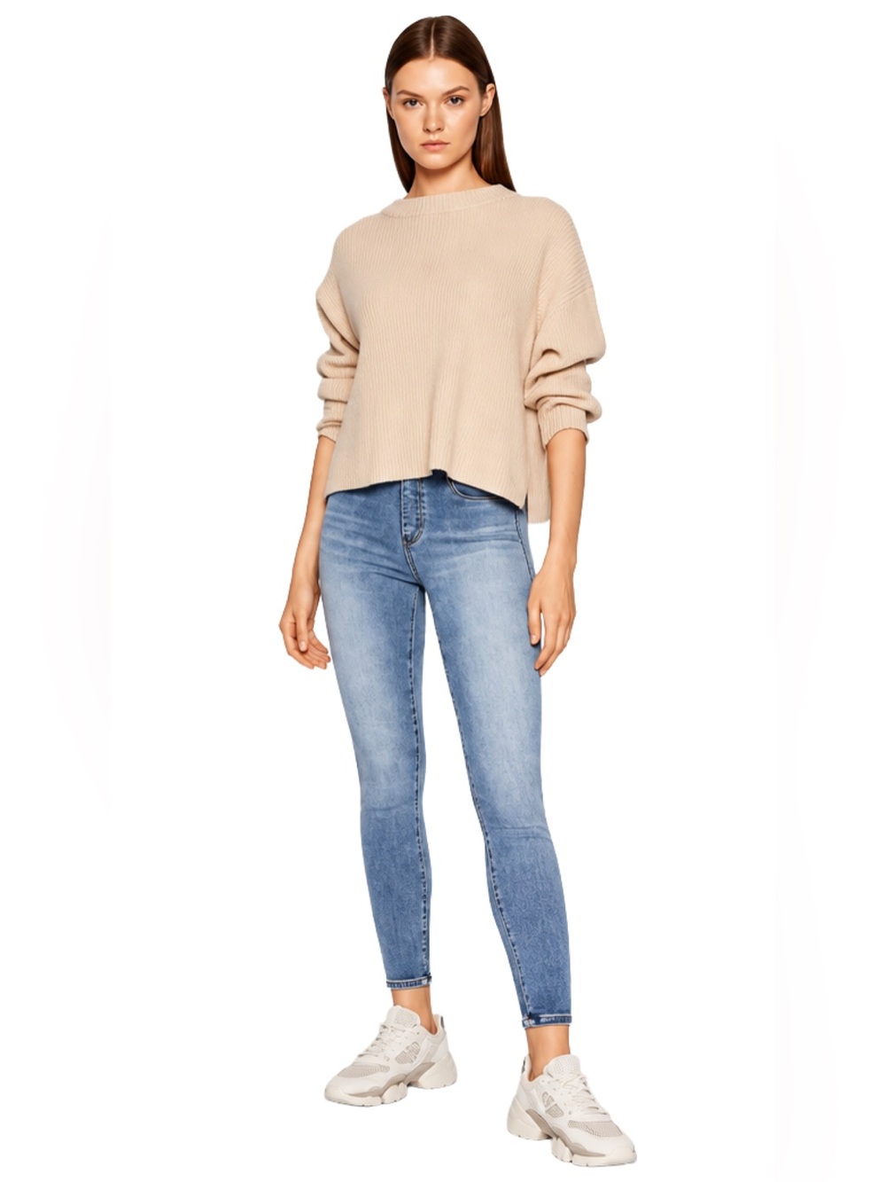 SPANX Ankle Skinny Jean-ish in Light Vintage Wash Tall Size L 20275T